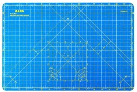 Мат для раскроя двусторонний 42x59,4 см Alfa AF-A3