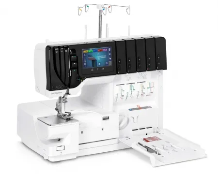 Коверлок Коверлок Bernina L890 — рабочая зона и приставной столик
