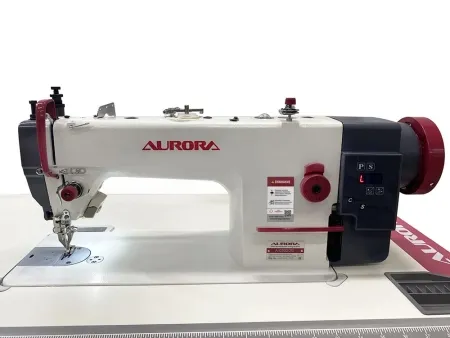 Прямострочная промышленная швейная машина с шагающей лапкой Aurora A-0302DE КОМПЛЕКТ