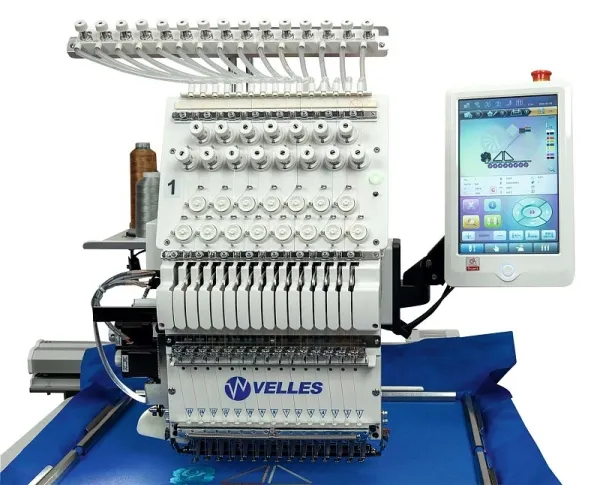 Промышленная одноголовочная вышивальная машина VELLES VE 21C-TS2L NEXT