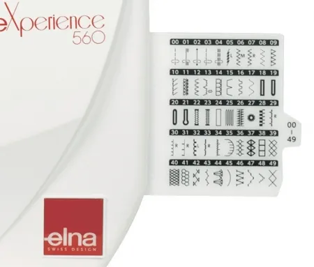 Швейная машина Купить Швейная машина Elna eXperience 560 Челябинск — панель управления и рабочая зона