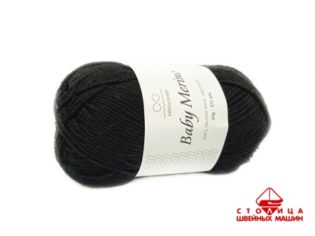 Пряжа Infinity Baby Merino color 1099 чёрный