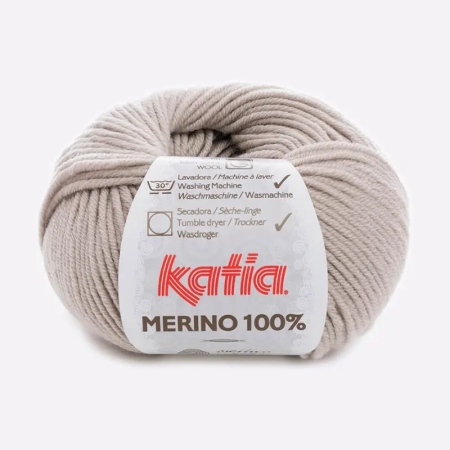 Пряжа Katia MERINO 100% color 40 какао