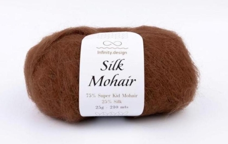 Пряжа Infinity Silk Mohair color 3161 коричневый