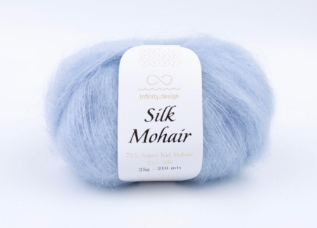 Пряжа Infinity Silk Mohair color 5930 голубой