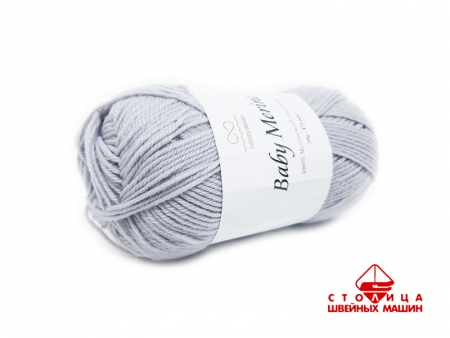 Пряжа Infinity Baby Merino color 1020 серо-голубой