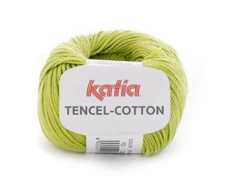 Пряжа TENCEL-COTTON Katia color 13 салатовый