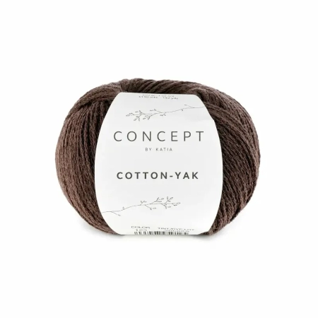 Пряжа COTTON-YAK Katia color 123 коричневый