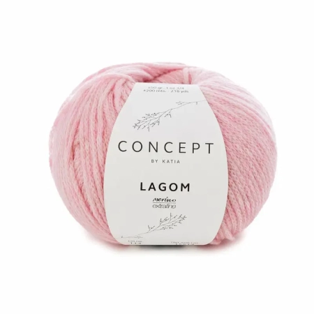 Пряжа Katia LAGOM color 114 розовый