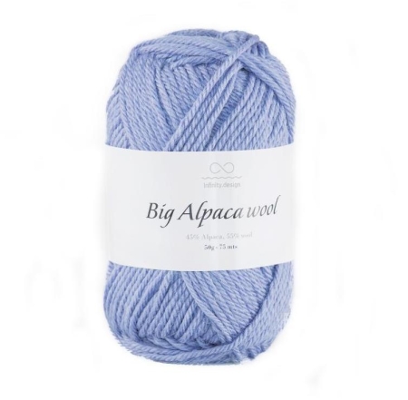 Пряжа Infinity Big Alpaca Wool color 5834 синий