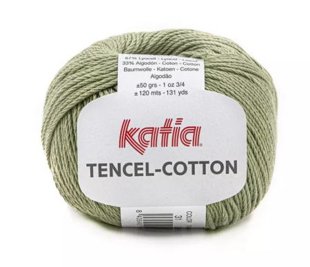 Пряжа TENCEL-COTTON Katia color 31 оливковый