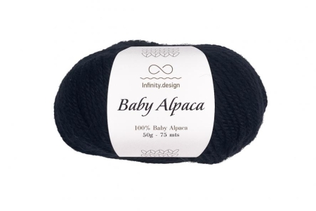 Пряжа Infinity Baby Alpaca color 1099 черный