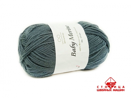 Пряжа Infinity Baby Merino color 6571 серо-зеленый