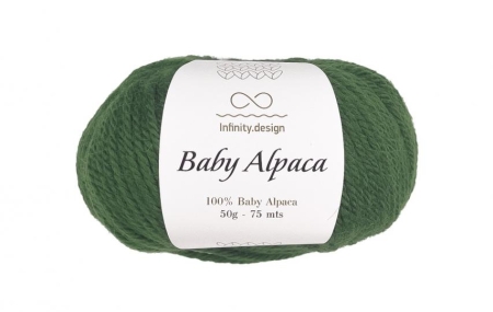 Пряжа Infinity Baby Alpaca color 8552 зеленый