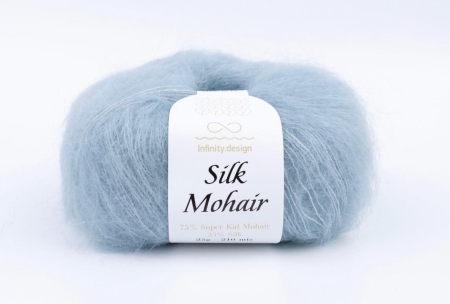 Пряжа Infinity Silk Mohair color 7620 небесный