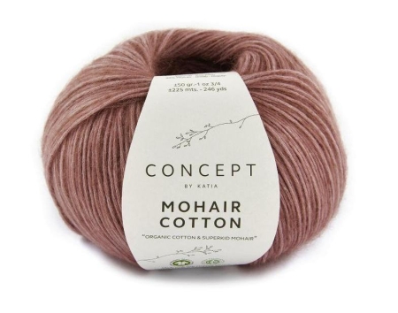 Пряжа Katia MOHAIR-COTTON color 075 клевер