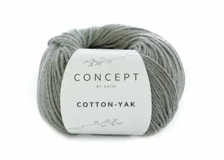 Пряжа COTTON-YAK Katia color 112 серый