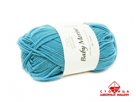 Пряжа Infinity Baby Merino color 6543 голубой