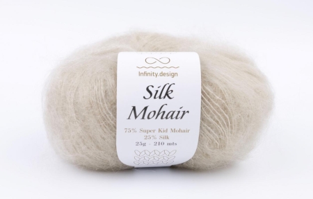 Пряжа Infinity Silk Mohair color 2641 молочный