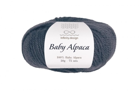 Пряжа Infinity Baby Alpaca color 1053 темно-серый