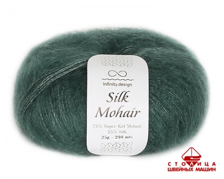 Пряжа Infinity Silk Mohair color 8232 зелёный