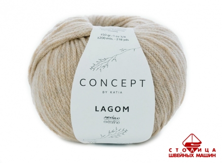 Пряжа Katia LAGOM color 115 песочный