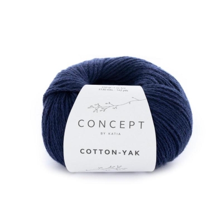 Пряжа COTTON-YAK Katia color 115 тёмно-синий