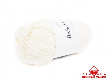 Пряжа Infinity Baby Merino color 1002 белый