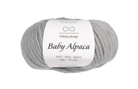 Пряжа Infinity Baby Alpaca color 1032 серый