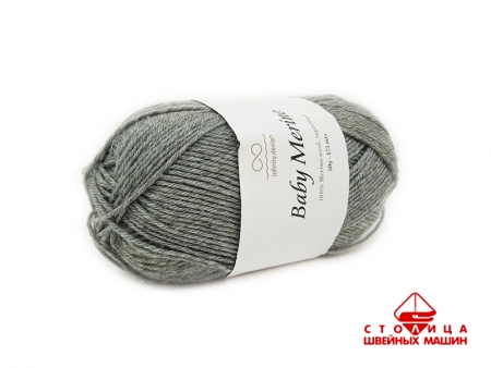 Пряжа Infinity Baby Merino color 1042 серый